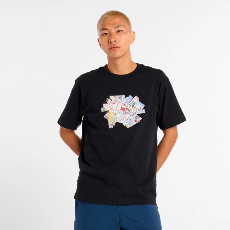 POLERA LIFESTYE HOMBRE NEW BALANCE ATHLETICS TICKET NEGRA - 6