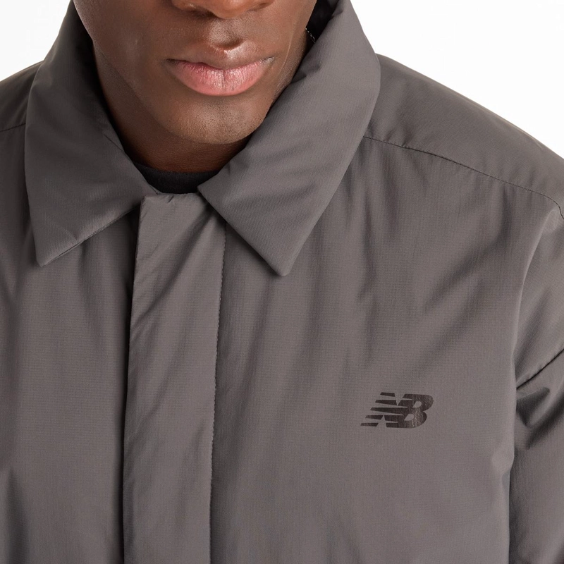CHAQUETA LIFESTYLE HOMBRE NEW BALANCE COACHES JACKET GRIS - 3