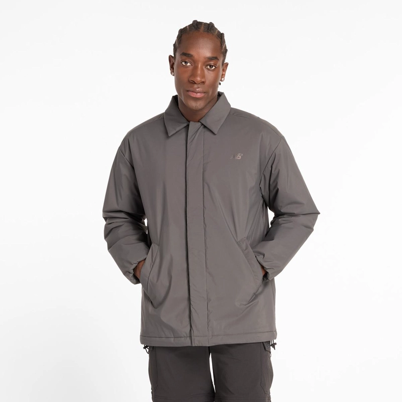 CHAQUETA LIFESTYLE HOMBRE NEW BALANCE COACHES JACKET GRIS - 8