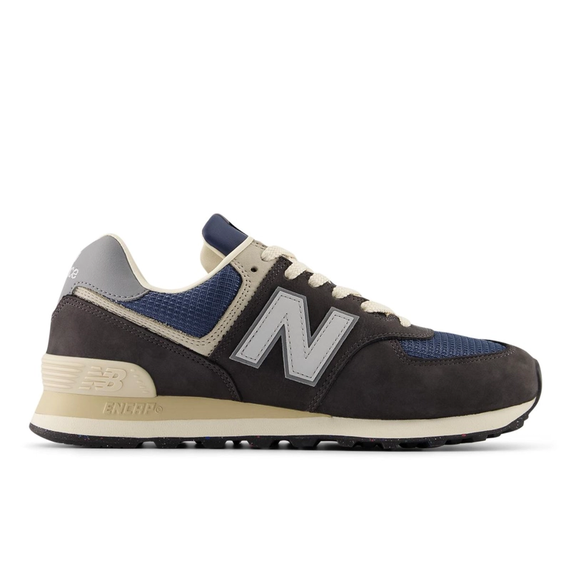ZAPATILLAS URBANAS UNISEX NEW BALANCE 574 CAFE /AZUL - 1