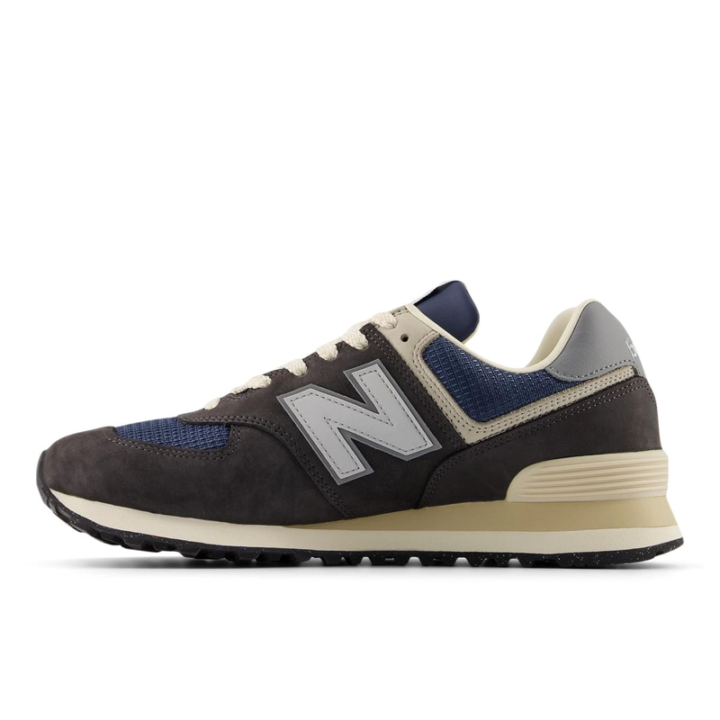 ZAPATILLAS URBANAS UNISEX NEW BALANCE 574 CAFE /AZUL - 2