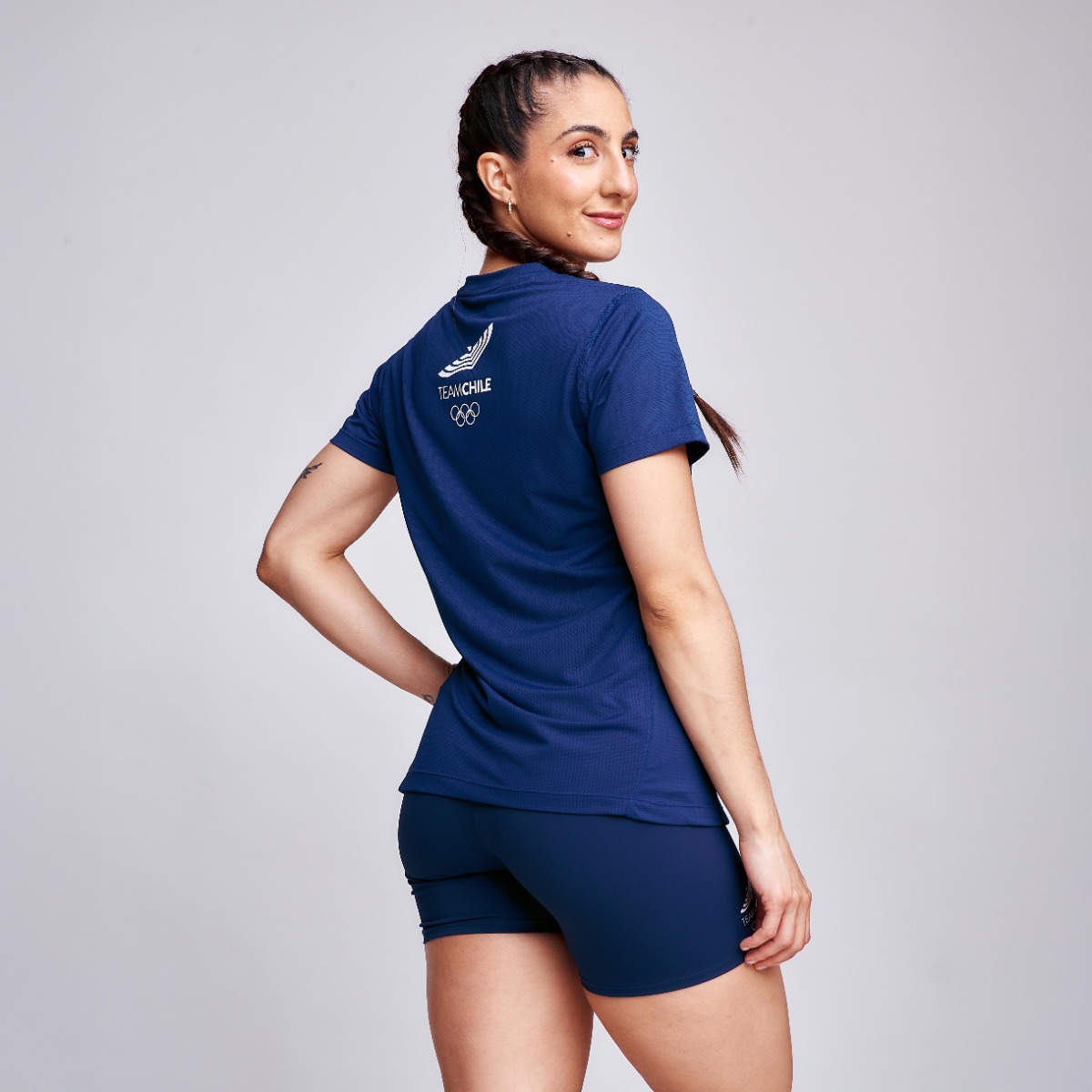 POLERA ENTRENAMIENTO MUJER SPARTA TEAM CHILE AZUL - 4
