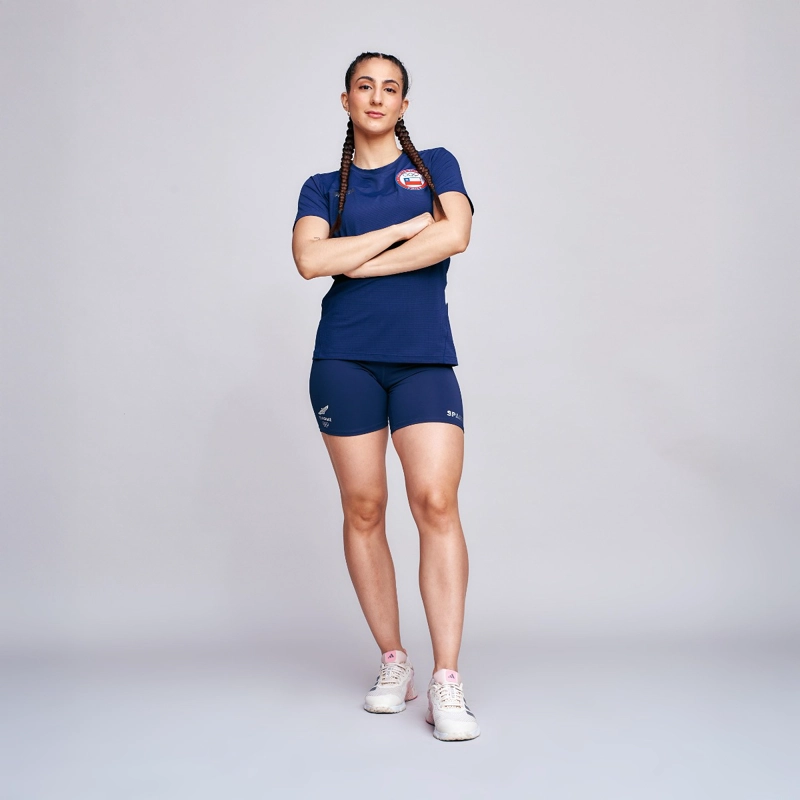 POLERA ENTRENAMIENTO MUJER SPARTA TEAM CHILE AZUL - 6