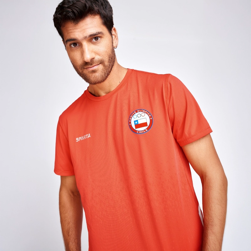 POLERA ENTRENAMIENTO HOMBRE SPARTA TEAM CHILE ROJA - 1