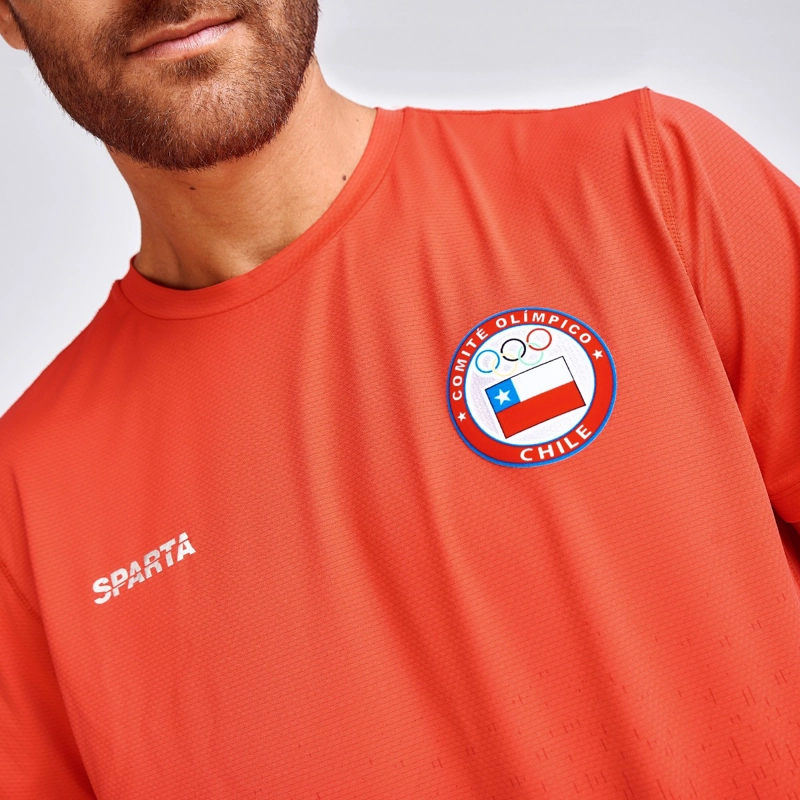 POLERA ENTRENAMIENTO HOMBRE SPARTA TEAM CHILE ROJA - 2