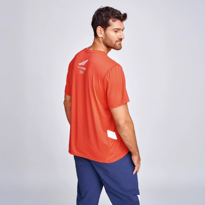 POLERA ENTRENAMIENTO HOMBRE SPARTA TEAM CHILE ROJA - 4