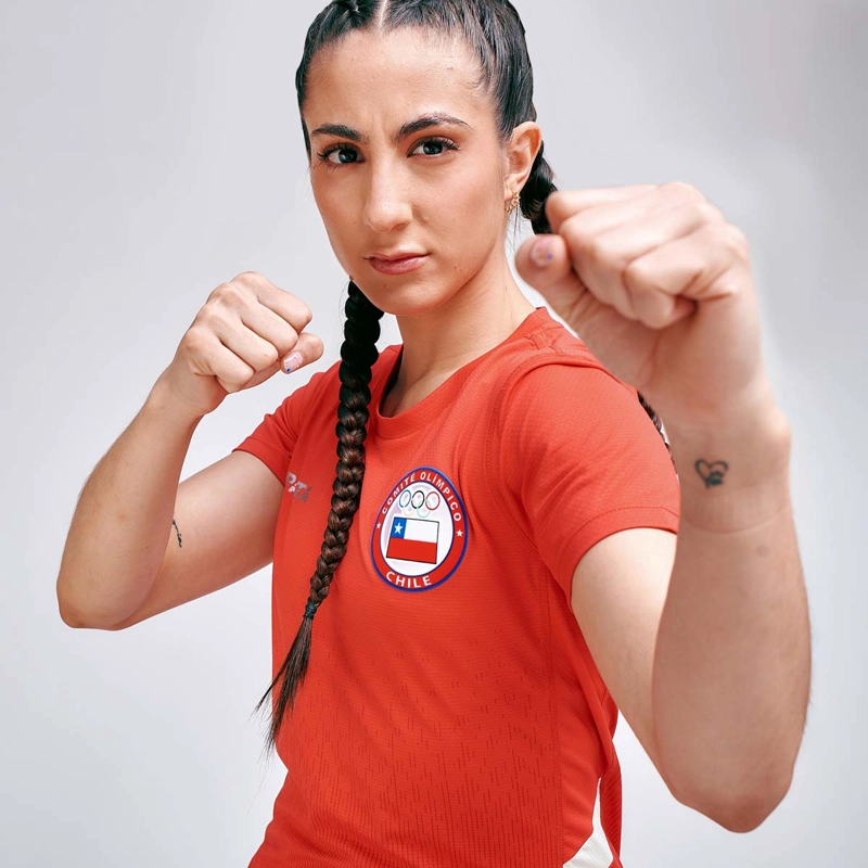 POLERA ENTRENAMIENTO MUJER SPARTA TEAM CHILE ROJA - 3