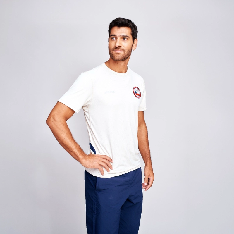 POLERA ENTRENAMIENTO HOMBRE SPARTA TEAM CHILE BLANCA - 2