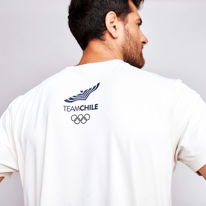 POLERA ENTRENAMIENTO HOMBRE SPARTA TEAM CHILE BLANCA - 3