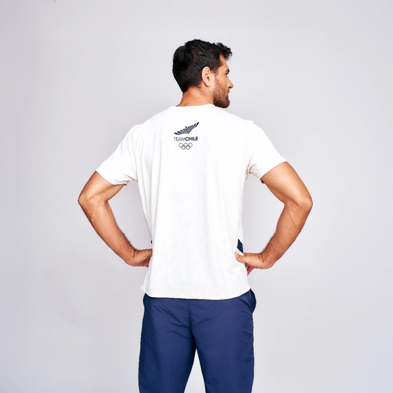 POLERA ENTRENAMIENTO HOMBRE SPARTA TEAM CHILE BLANCA - 4
