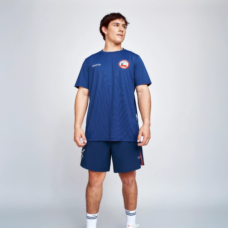 POLERA ENTRENAMIENTO HOMBRE SPARTA TEAM CHILE AZUL - 1