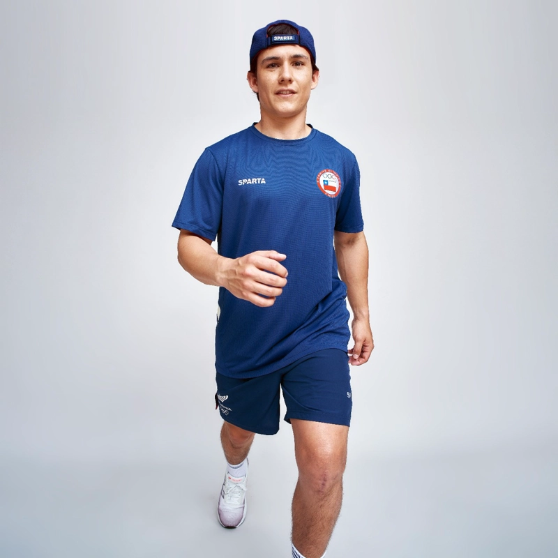 POLERA ENTRENAMIENTO HOMBRE SPARTA TEAM CHILE AZUL - 5