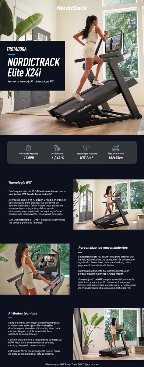 TROTADORA NORDICTRACK ELITE X24I - 5