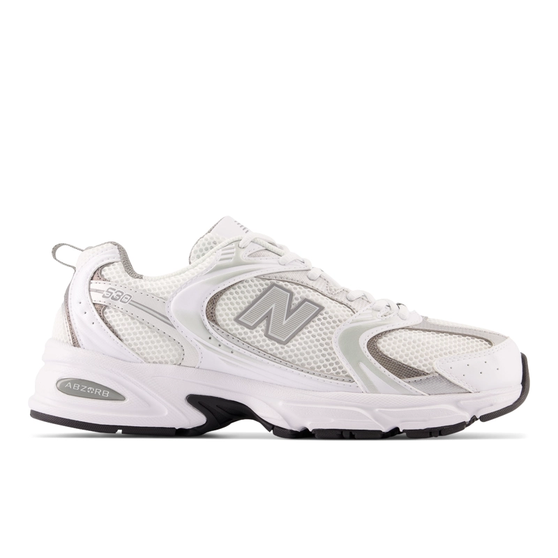ZAPATILLAS URBANAS UNISEX NEW BALANCE 530 BLANCA/PLATA - 1