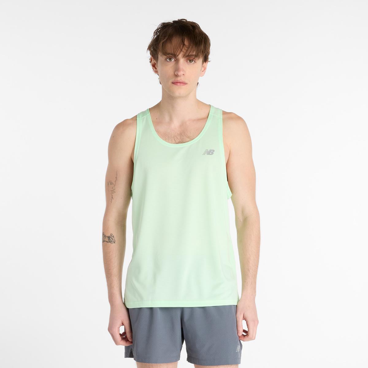 POLERA RUNNING HOMBRE NEW BALANCE SPORTS ESSENTIALS VERDE - 6