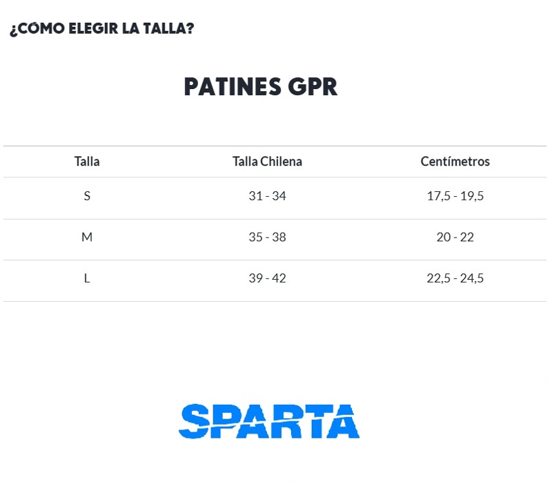 PATINES UNISEX GPR 4 RUEDAS PRO AZUL M - 3