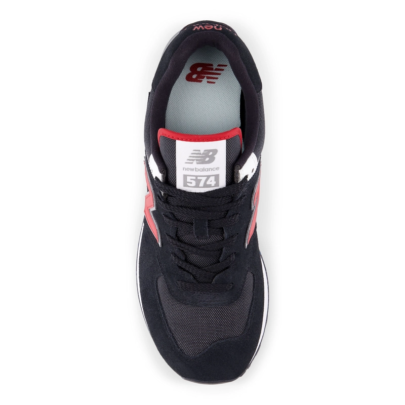 ZAPATILLAS URBANAS UNISEX NEW BALANCE 574 NEGRO/ROJO - 4