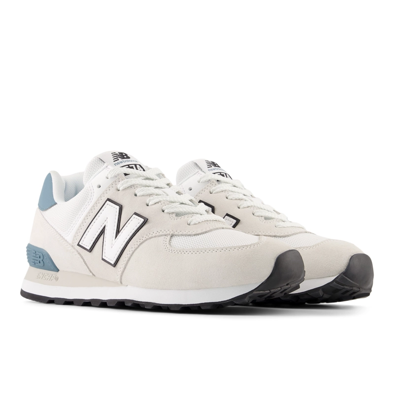 ZAPATILLAS URBANA UNISEX NEW BALANCE 574 GRIS/AZUL - 4
