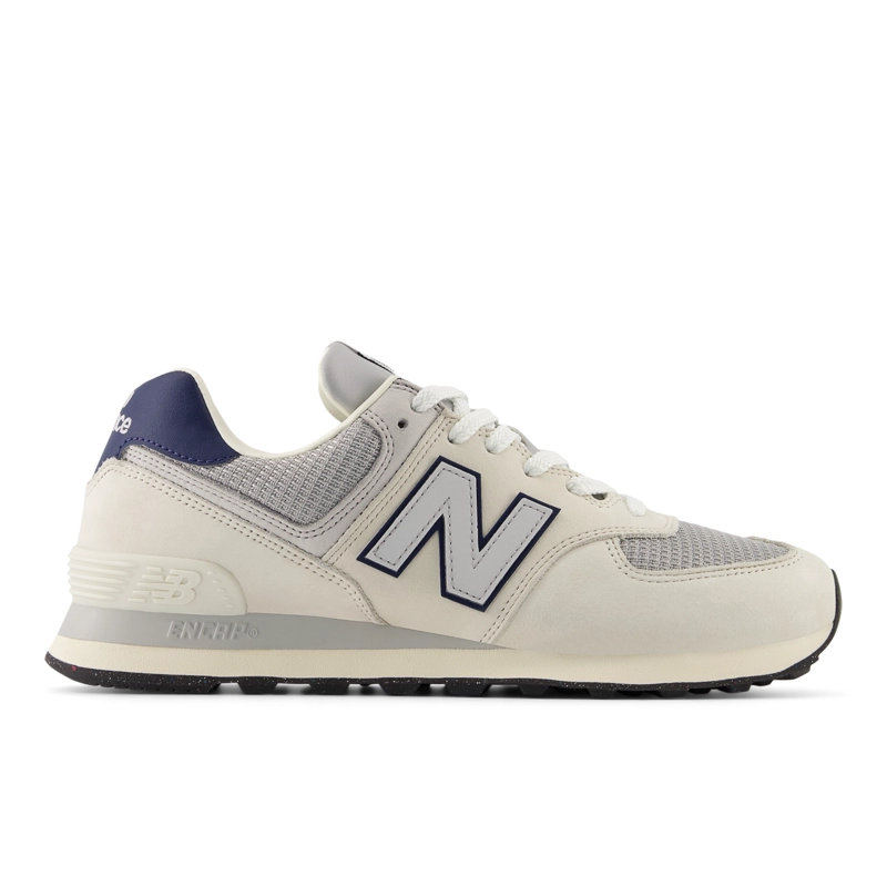 ZAPATILLAS URBANAS UNISEX NEW BALANCE 574 BEIGE/MORADA - 1