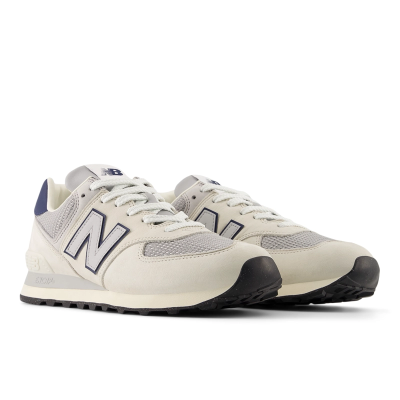 ZAPATILLAS URBANAS UNISEX NEW BALANCE 574 BEIGE/MORADA - 4