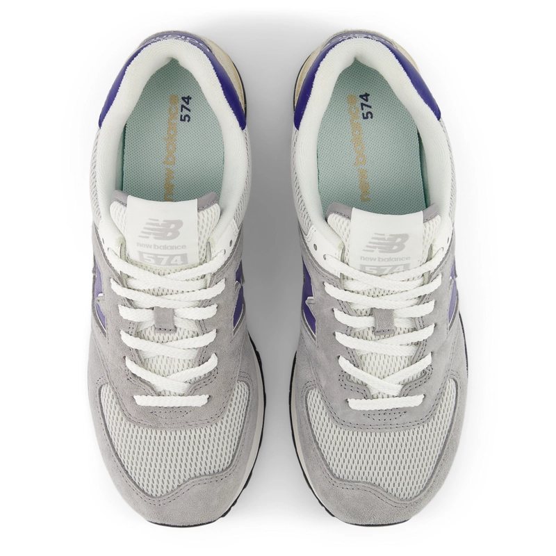 ZAPATILLAS URBANAS HOMBRE NEW BALANCE 574 GRIS/MORADA - 3