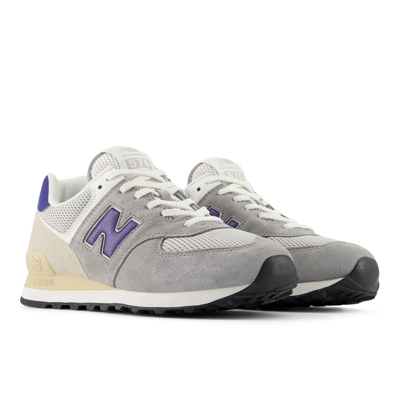 ZAPATILLAS URBANAS HOMBRE NEW BALANCE 574 GRIS/MORADA - 4
