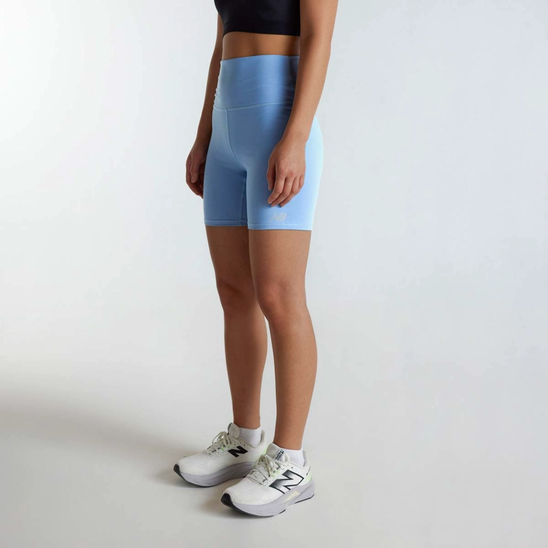 CALZAS MUJER NEW BALANCE HARMONY HIGH RISE CELESTE - 3