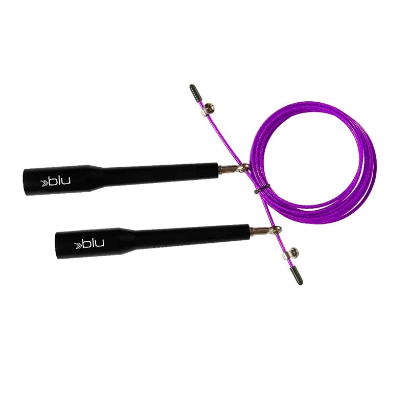 CUERDA PARA SALTAR DE VELOCIDAD FITNESS BLU FIT MORADO - 2
