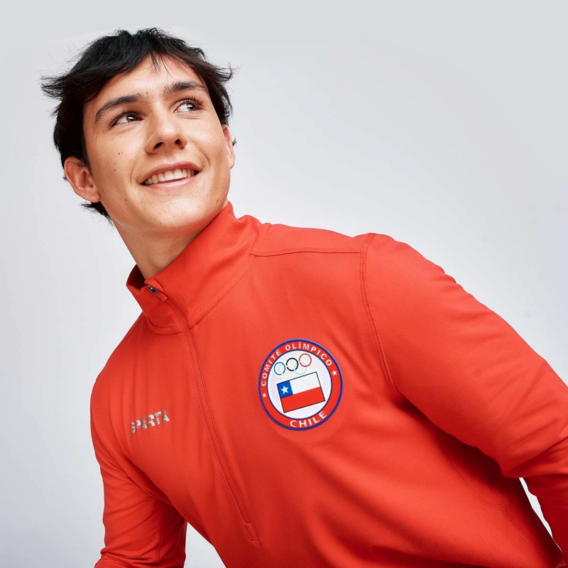 POLERON ENTRENAMIENTO HOMBRE SPARTA TEAM CHILE QUARTER ZIP A - 3