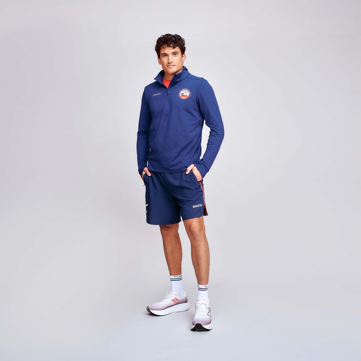 POLERON ENTRENAMIENTO HOMBRE SPARTA TEAM CHILE QUARTER ZIP - 3