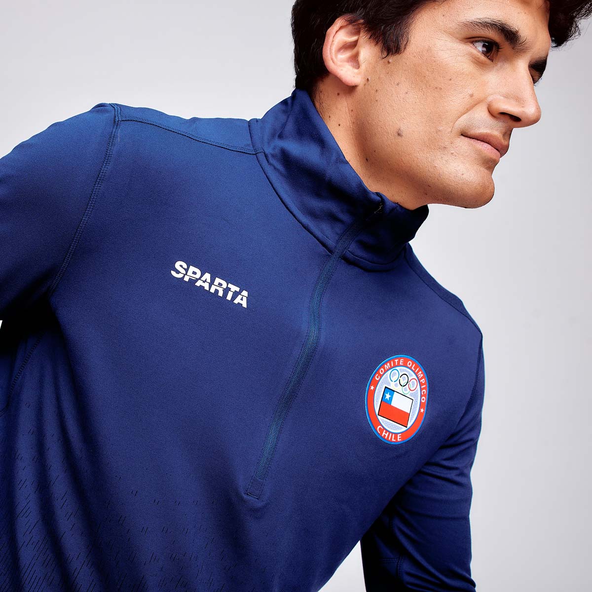 POLERON ENTRENAMIENTO HOMBRE SPARTA TEAM CHILE QUARTER ZIP - 5