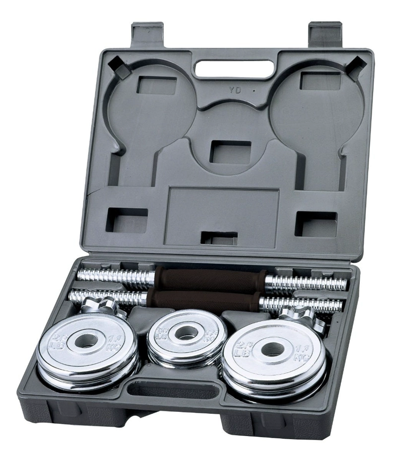 SET MANCUERNAS CROMADAS BLU FIT 20KG - 1