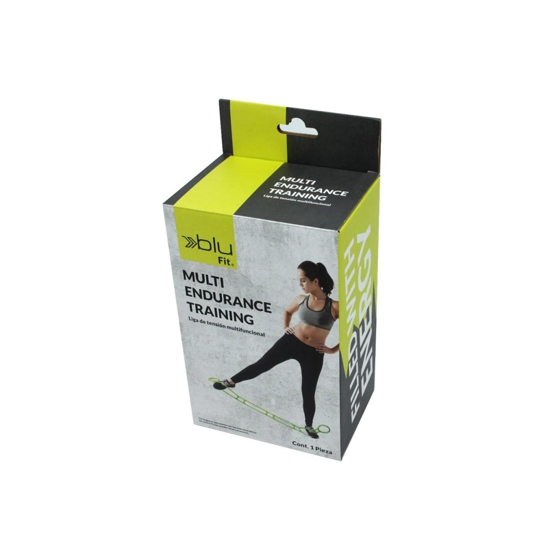 BANDA ELASTICA FITNESS BLU FIT MULTI TRAINING VERDE - 3