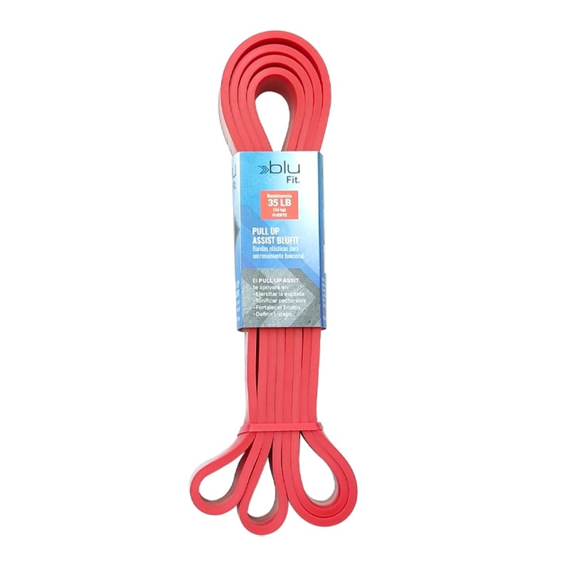 BANDA ELASTICA FITNESS BLU FIT FUERTE ROJA - 1