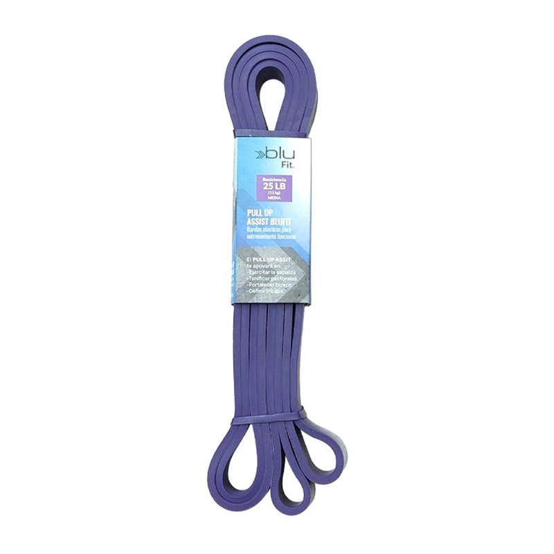 BANDA ELASTICA FITNESS BLU FIT MEDIUM MORADA - 1