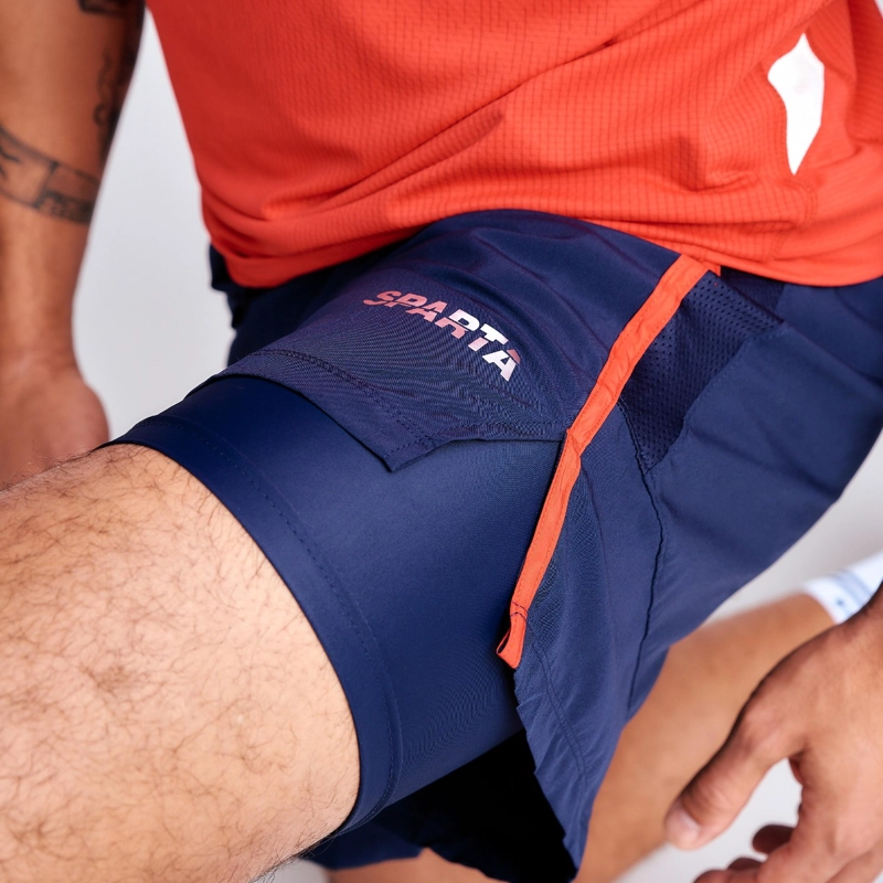 SHORT ENTRENAMIENTO HOMBRE SPARTA TEAM CHILE 7'' AZUL - 2