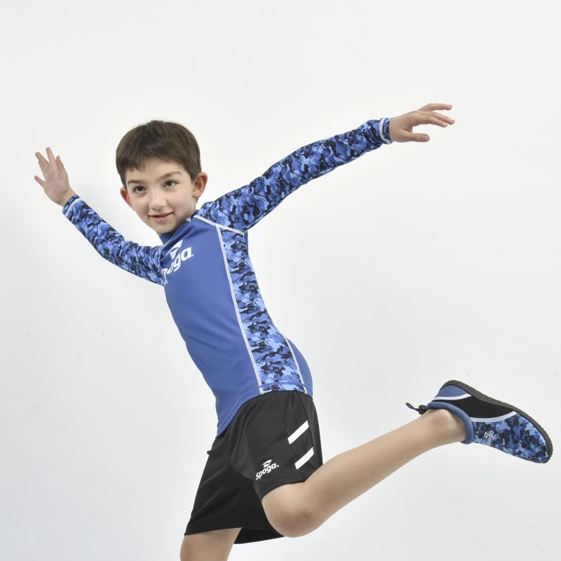 POLERA UV NATACION NIÑO SPOGA AZUL - 2