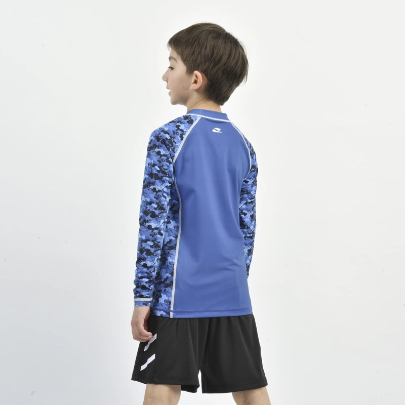 POLERA UV NATACION NIÑO SPOGA AZUL - 3