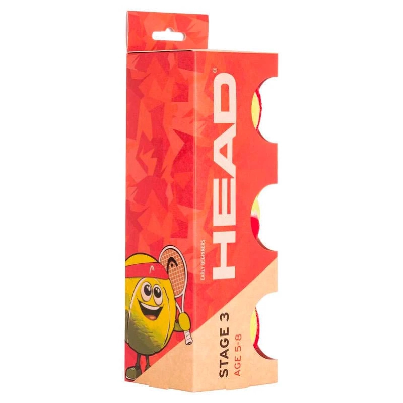 PELOTAS TENIS HEAD STAGE 3 3B AMARILLA - 1