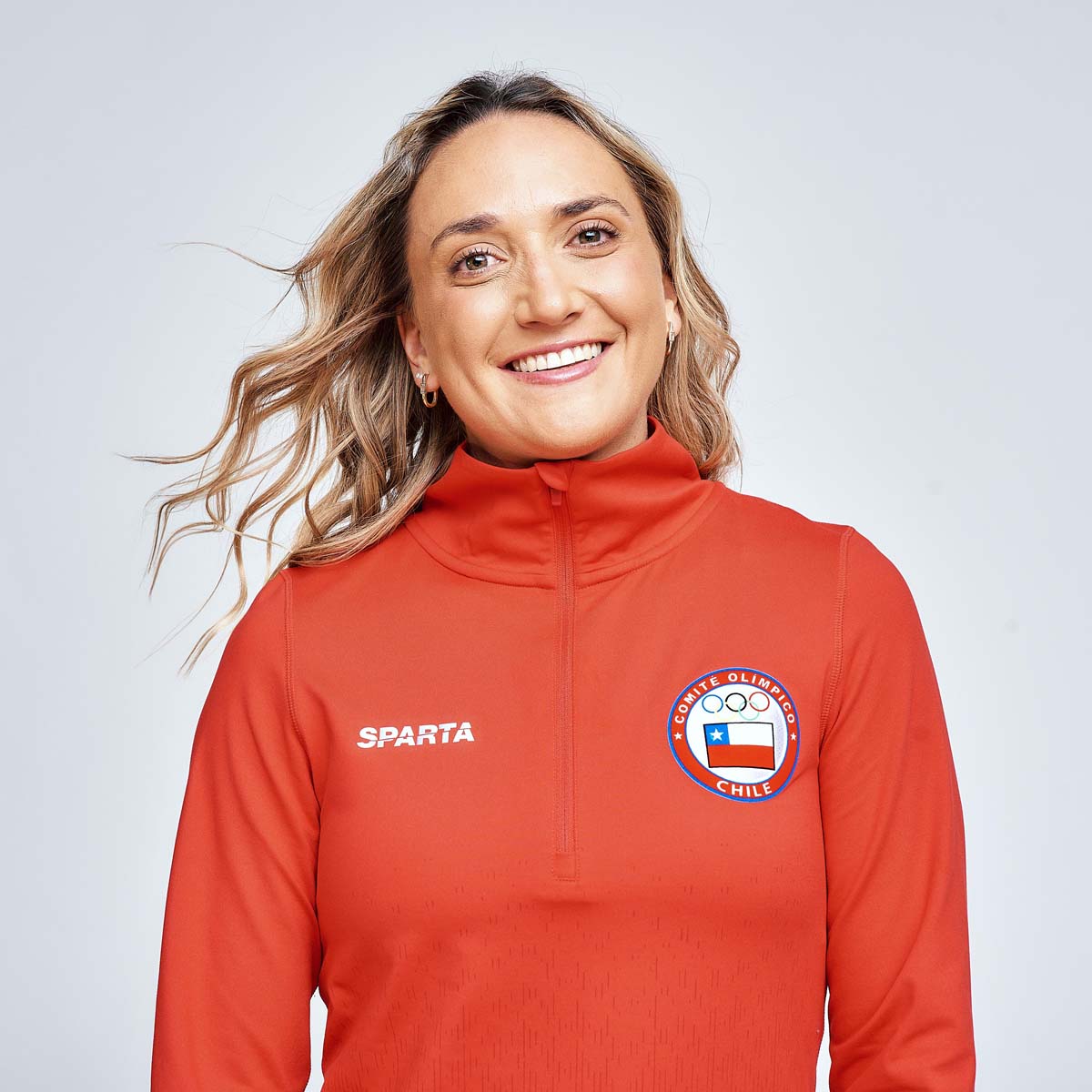 POLERON ENTRENAMIENTO MUJER SPARTA TEAM CHILE QUARTER ZIPP R - 4