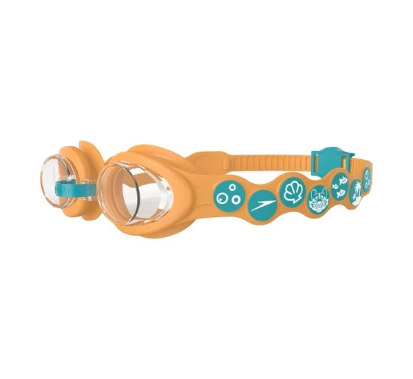 LENTES NATACION JUNIOR SPEEDO SQUAD SPOT NARANJO - 2