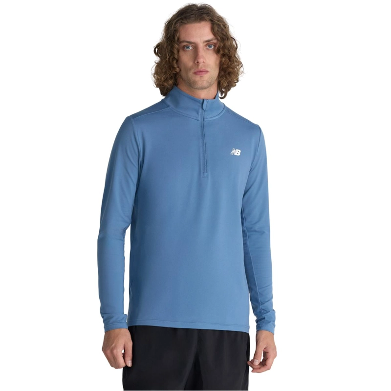 POLERON HOMBRE NEW BALANCE SPACE DYE 1/4 CELESTE - 1