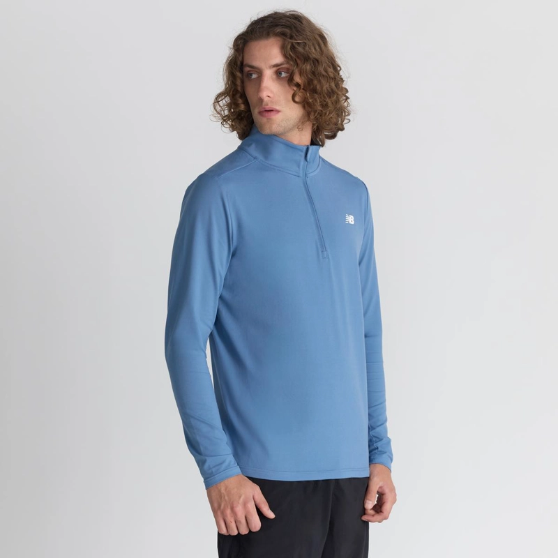 POLERON HOMBRE NEW BALANCE SPACE DYE 1/4 CELESTE - 3