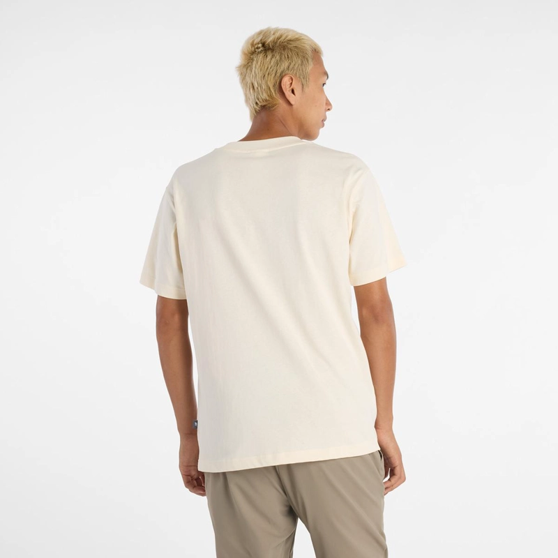POLERA LIFESTYLE HOMBRE NEW BALANCE ATHLETICS BEIGE - 4