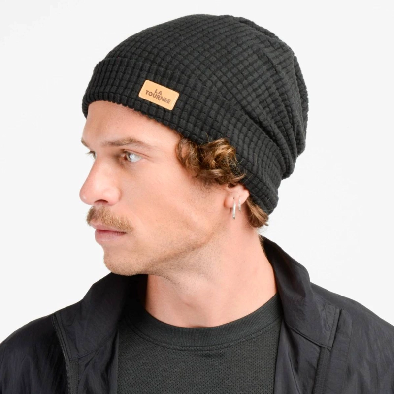 GORRO OUTDOOR UNISEX LA TOURNEE BANIE WAFFLE NEGRO - 2