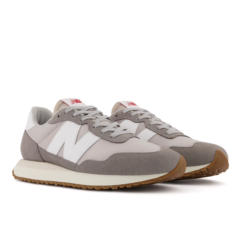 ZAPATILLAS URBANAS HOMBRE NEW BALANCE 237 BEIGE/ROJA - 3