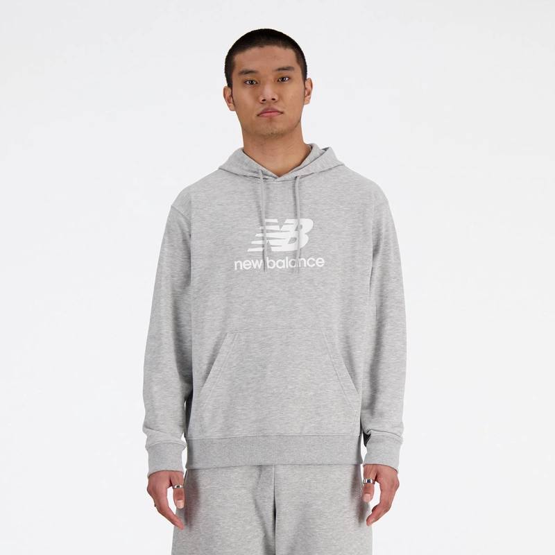POLERON HOMBRE NEW BALANCE SPORT ESSENTIALS GRIS - 1