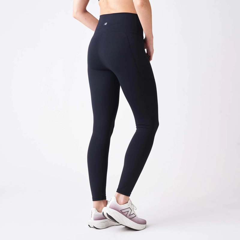 CALZA RUNNING MUJER NEW BALANCE HARMONY HIGH RISE 25'' NEGRA - 2