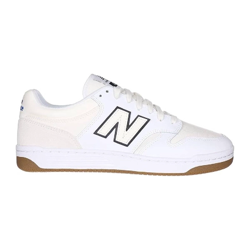 ZAPATILLAS URBANAS UNISEX NEW BALANCE 480 BLANCAS/CAFE - 1