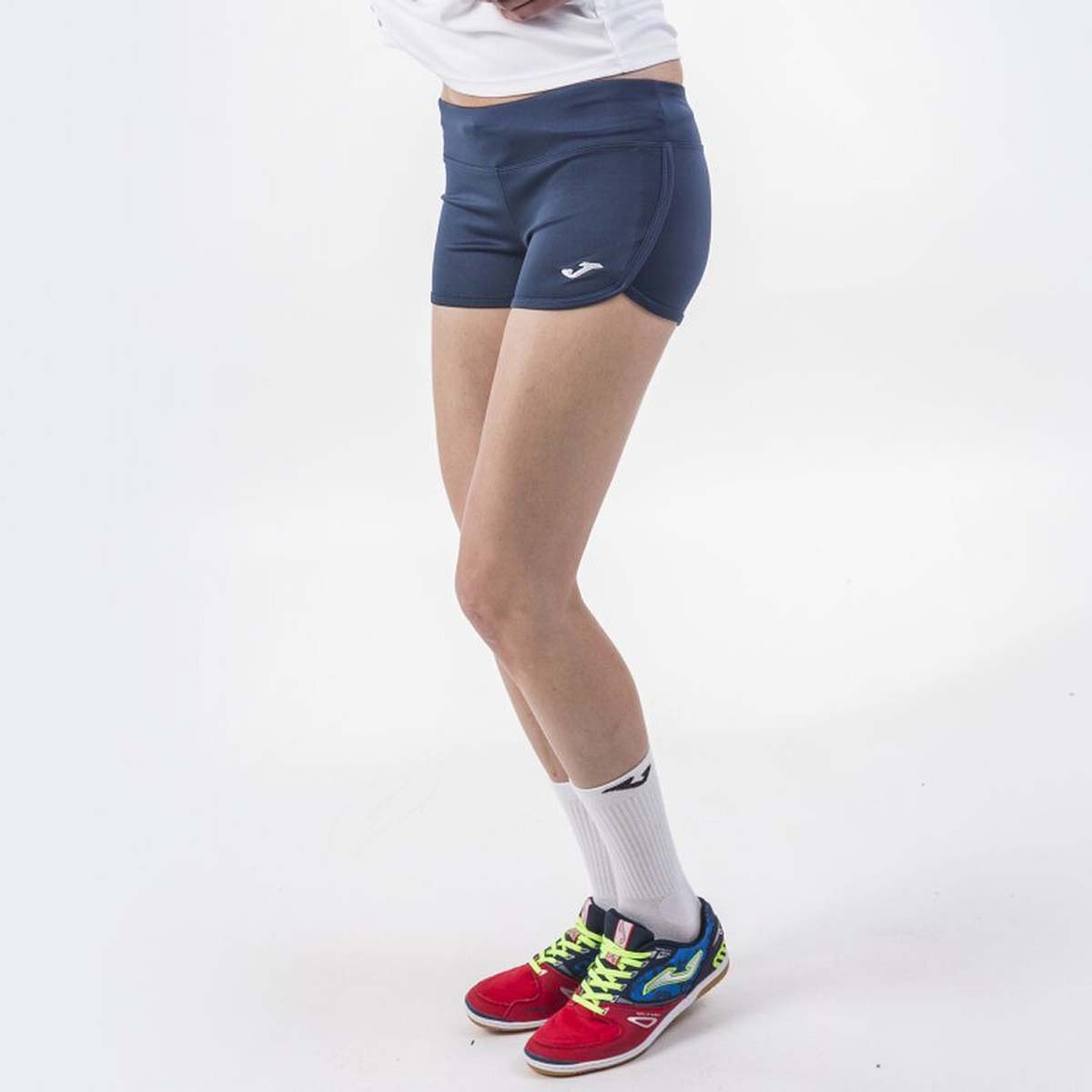 CALZA CORTA ENTRENAMIENTO MUJER JOMA STELLA II AZUL - 5
